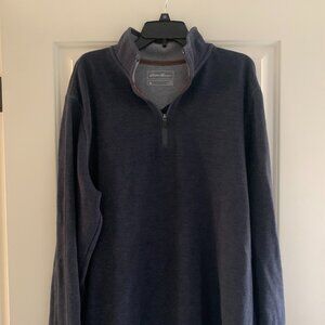 Eddie Bauer 1/4 Zip Blue TXL